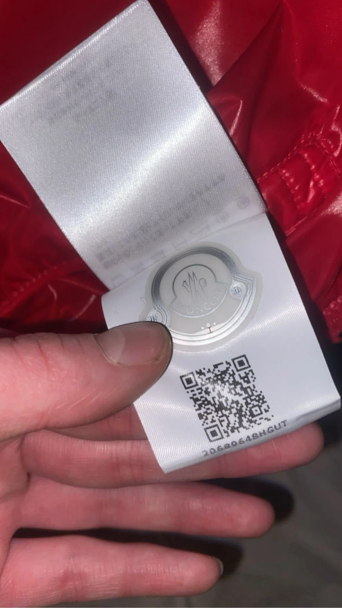 Röd Moncler encrins - 5