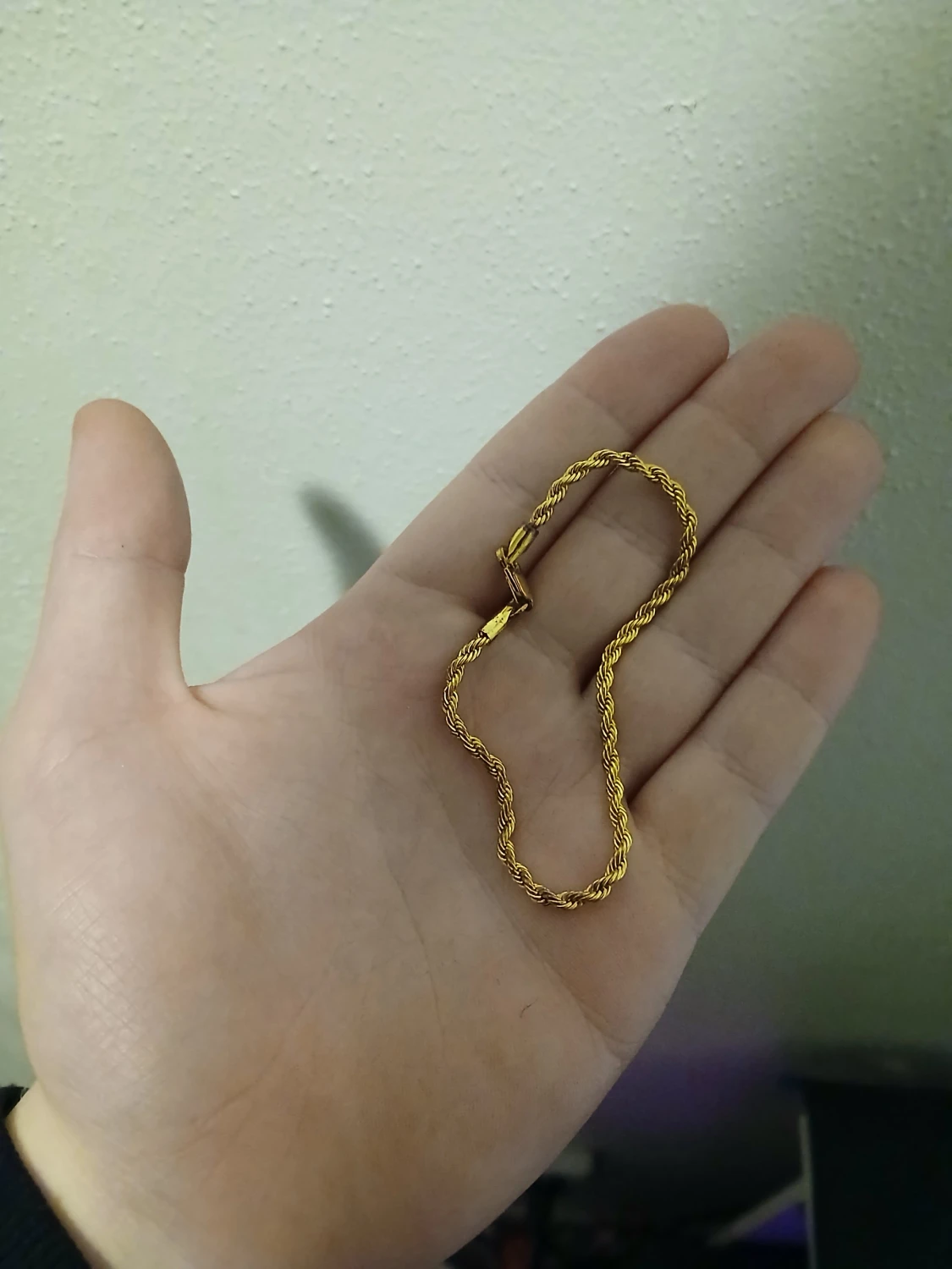 Guld  halsband och armband set - 2