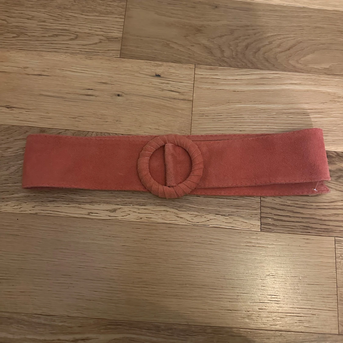 Vintage brett skärp i äkta skinn - 2