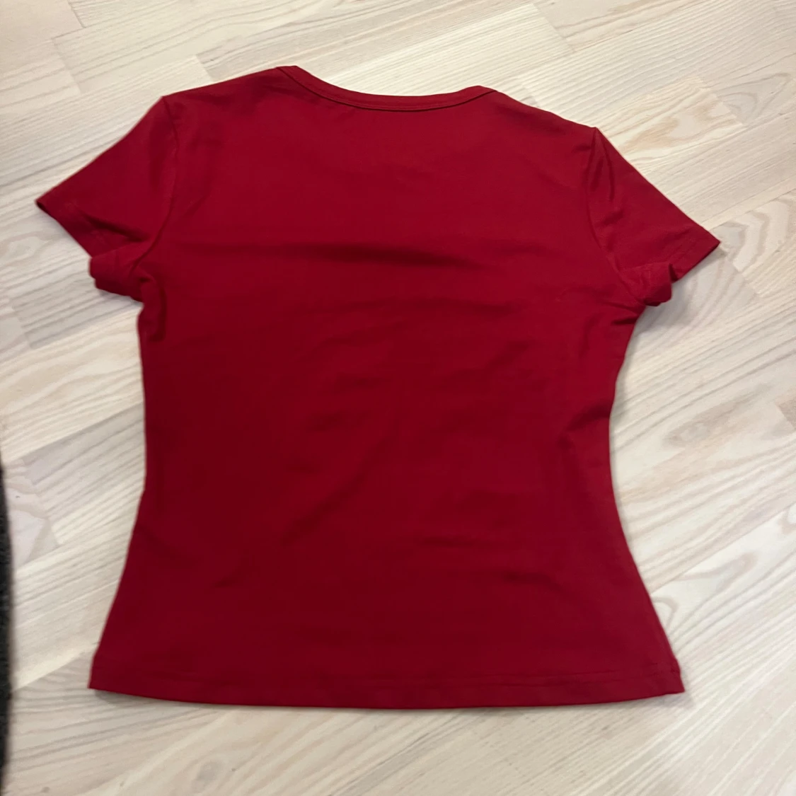 Röd tight kortärmad topp - 2