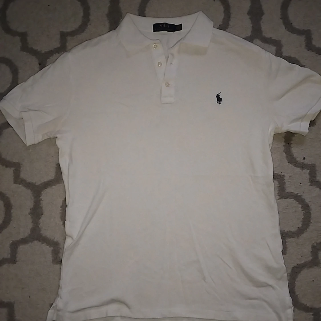 Vit pikétröja från Polo Ralph Lauren