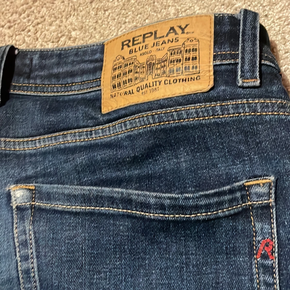 Replay blå jeans med raka ben - 3