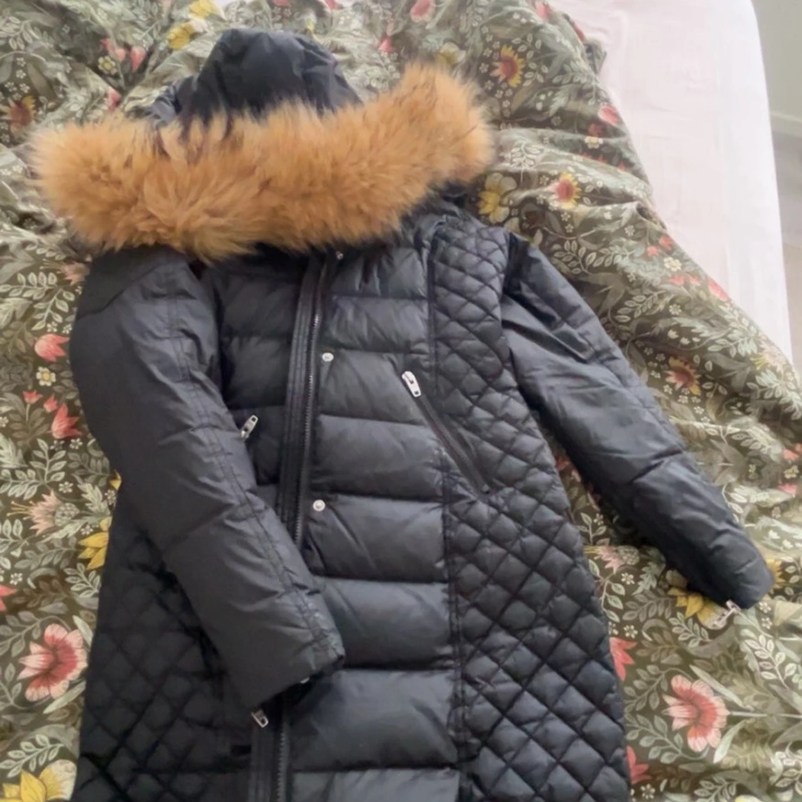 Svart lång dunjacka Rockandblue - 2