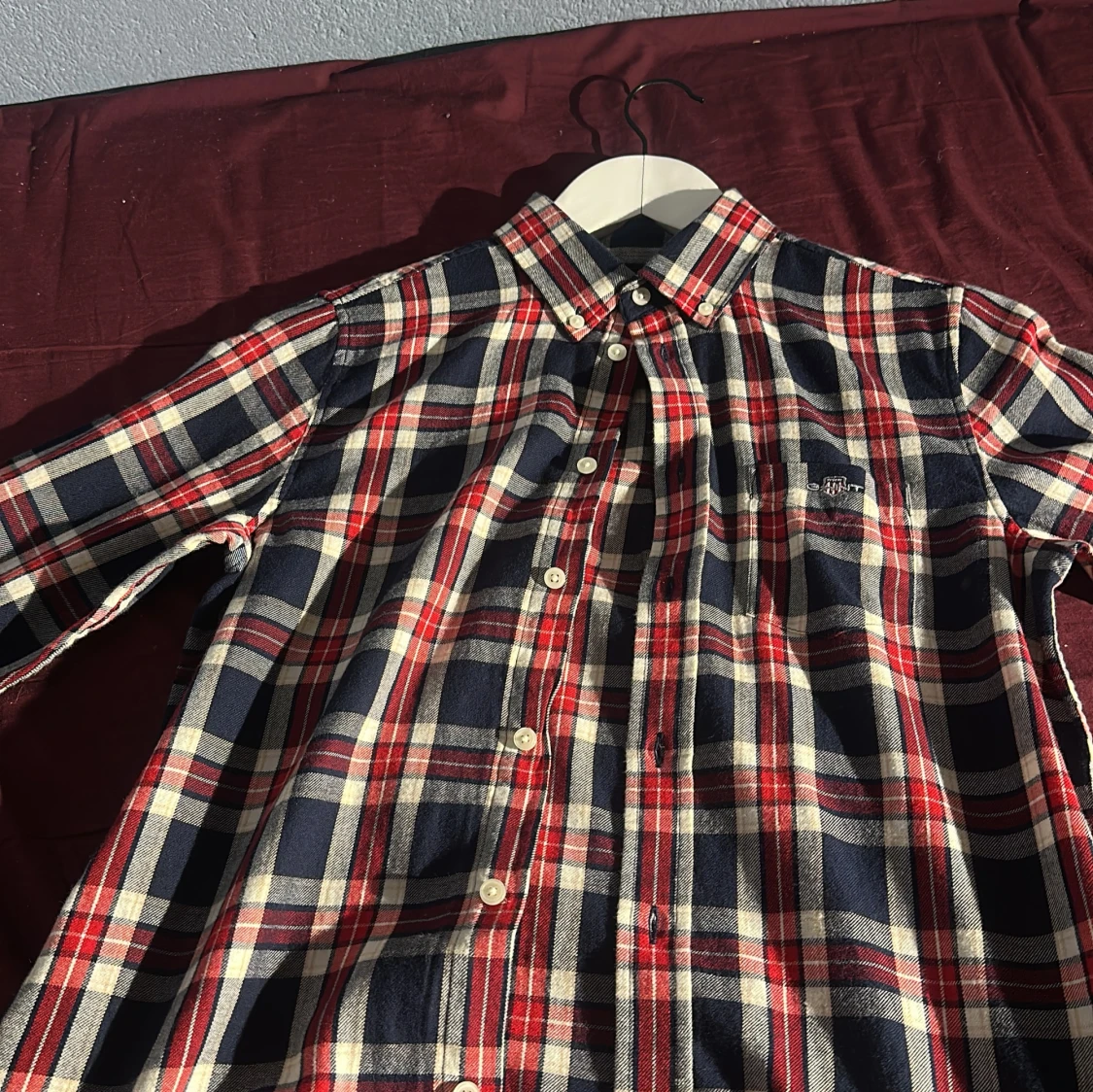 Rutig skjorta från GANT i bomull