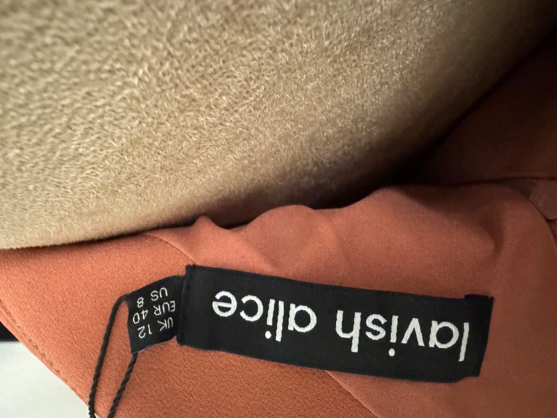 Rostfärgad omlottklänning Lavish Alice - 3