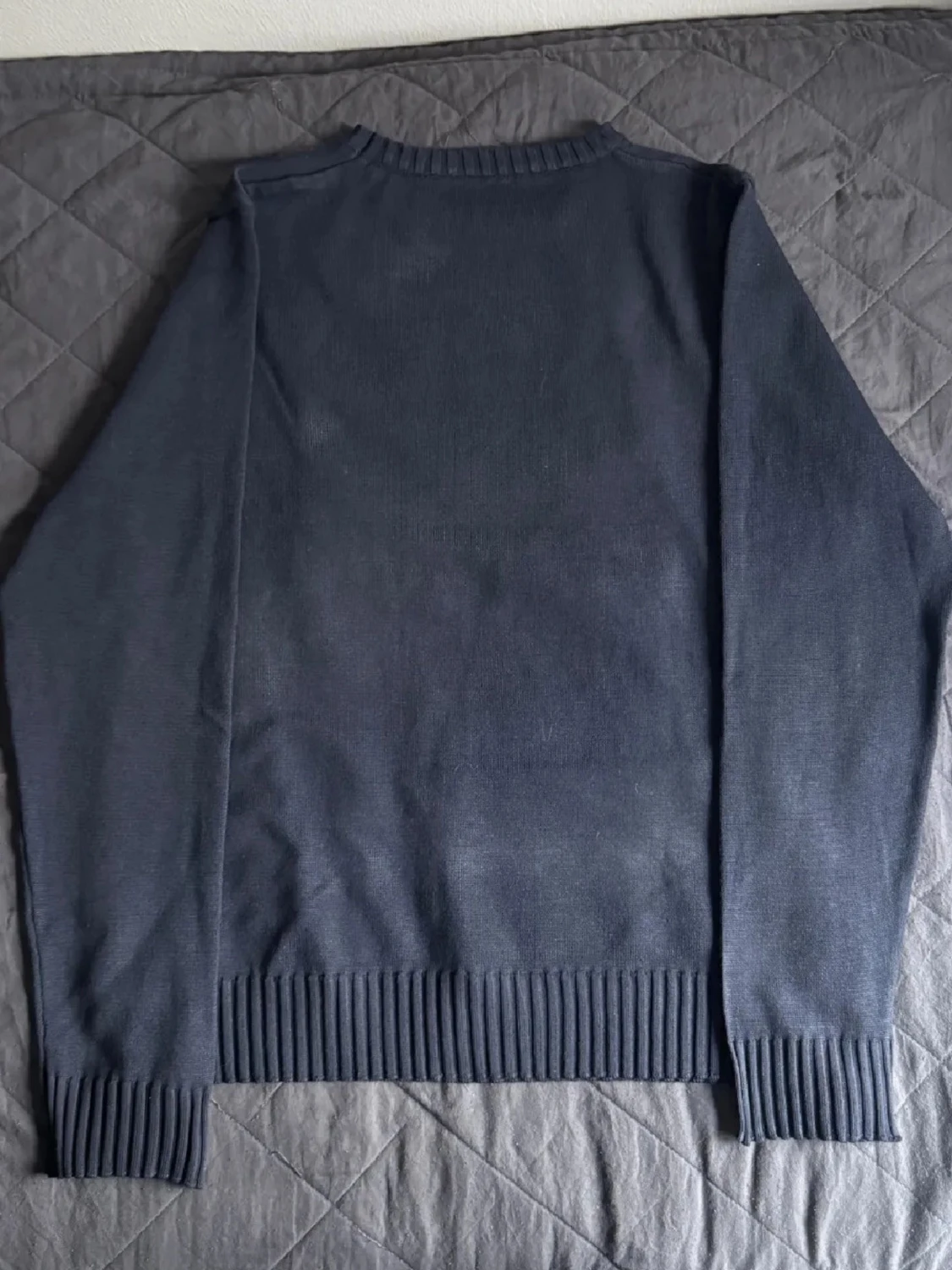 Mörkblå stickad tröja Ralph Lauren - 1