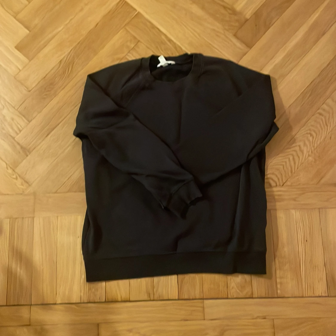 Marinblå sweatshirt i bomull