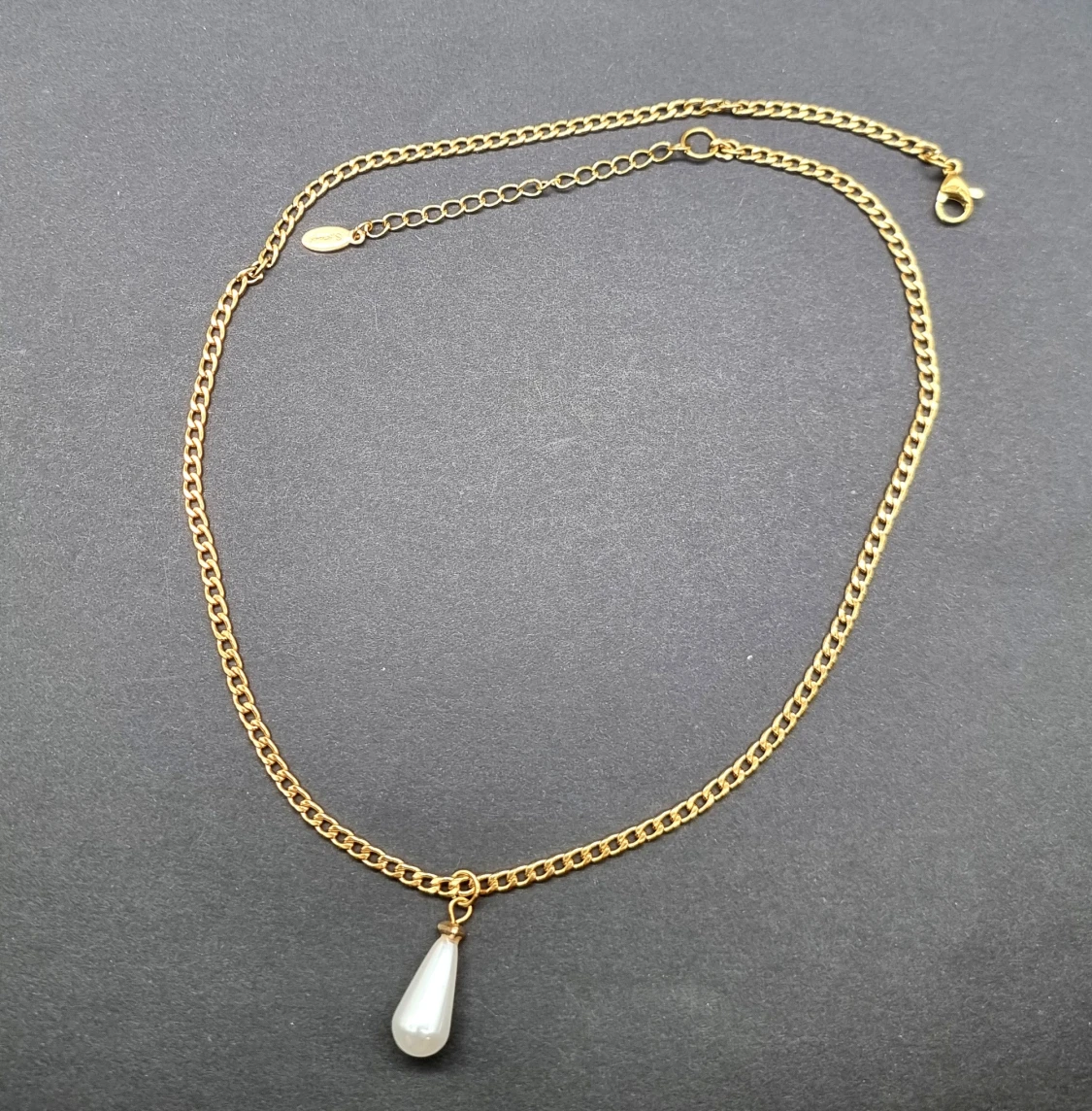 Stilfullt halsband med pärla  - 3