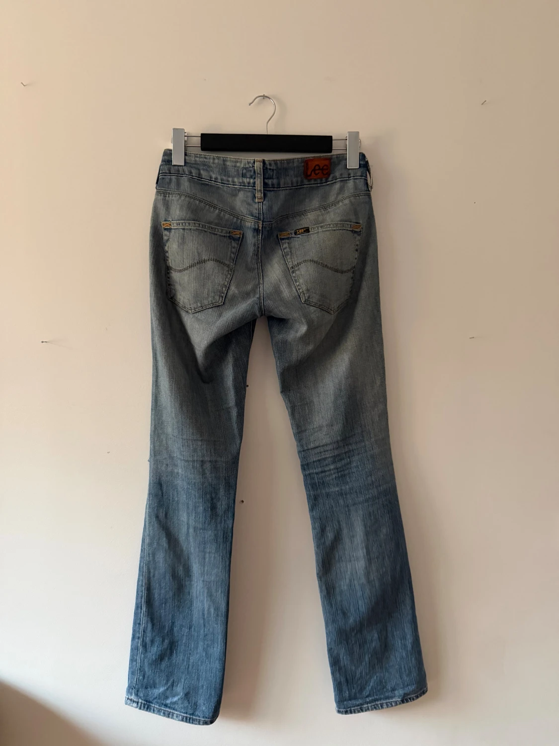 Blå bootcut jeans från Lee - 3