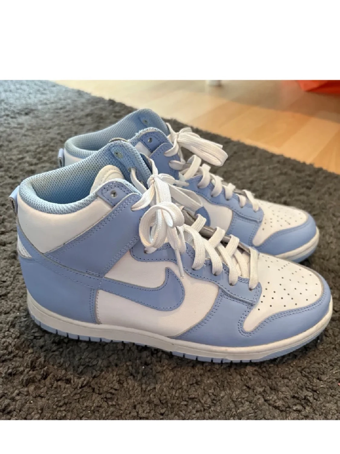 Nike Dunk High ljusblå sneakers