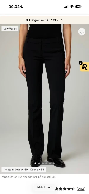 Vera tall kostymbyxor från bik bok - Säljer mina low waist kostymbyxor då dom är lite för långa på mig som är 175. Inga defekter och så. Pris går att diskuteras.