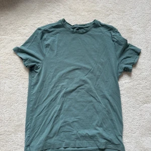 Grön basic t-shirt i bomull - Enkel grön t-shirt i mjuk bomull med rund hals och korta ärmar. Perfekt för en avslappnad stil och lätt att matcha med jeans eller shorts. Klassisk passform och utan tryck eller mönster.
