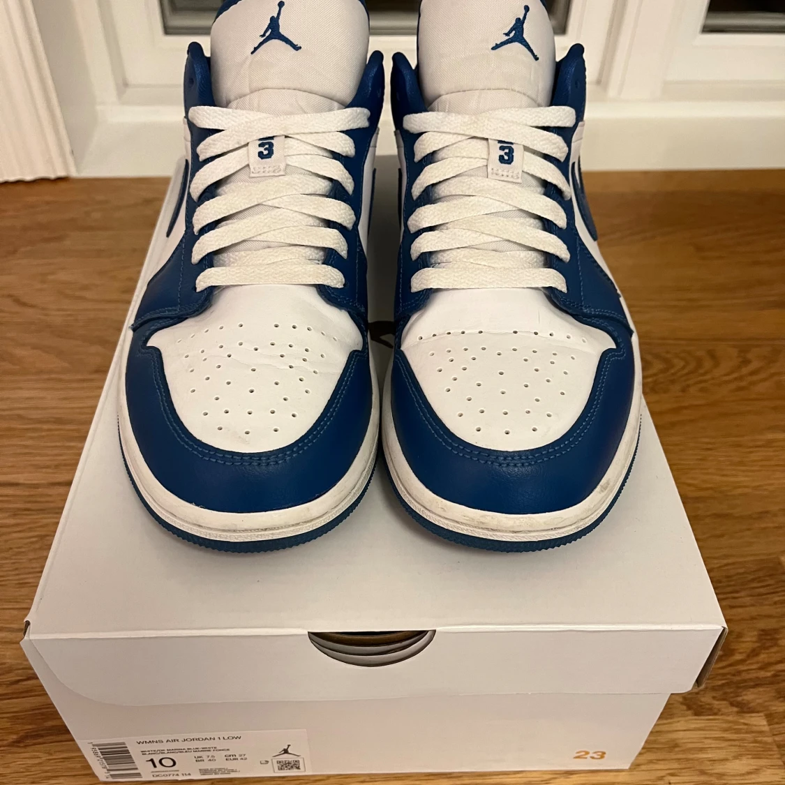 Nike Air Jordan 1 Low blå/vit - 2