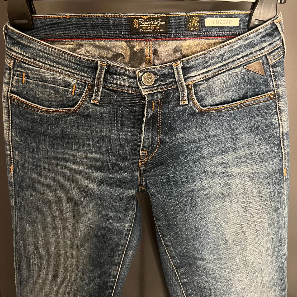 Lågmidjade Replay blå jeans  - 2