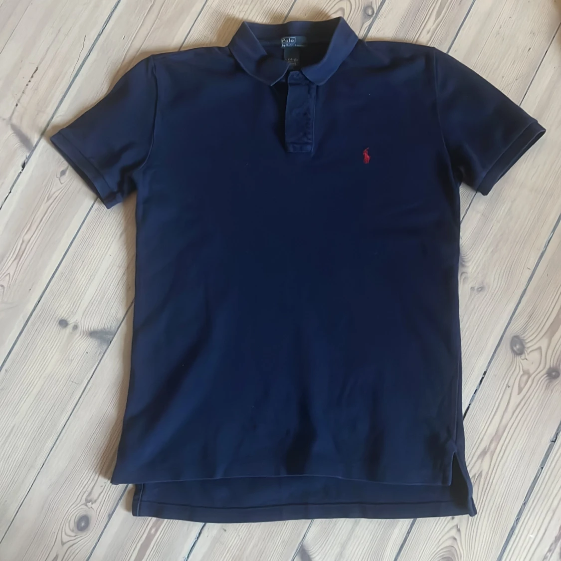 Marinblå pikétröja från Ralph Lauren - 1