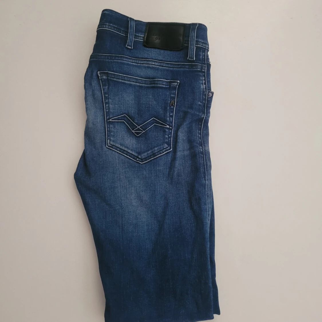 Blå Replay jeans, modell Anbass - 1