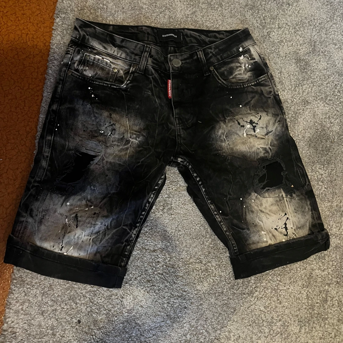 Svarta jeansshorts från Dsquared2