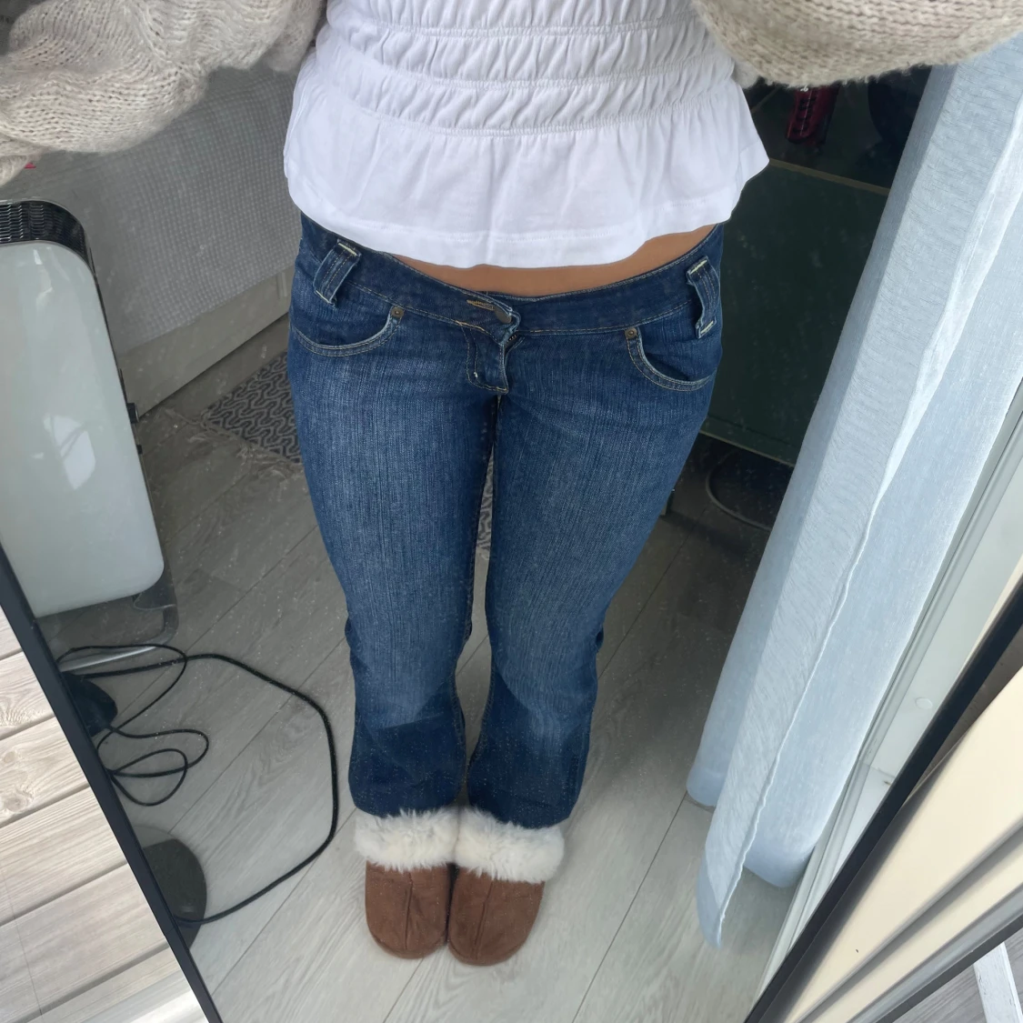 Jeans lowwaist utsvängda lågmidjade bootcut  - 1