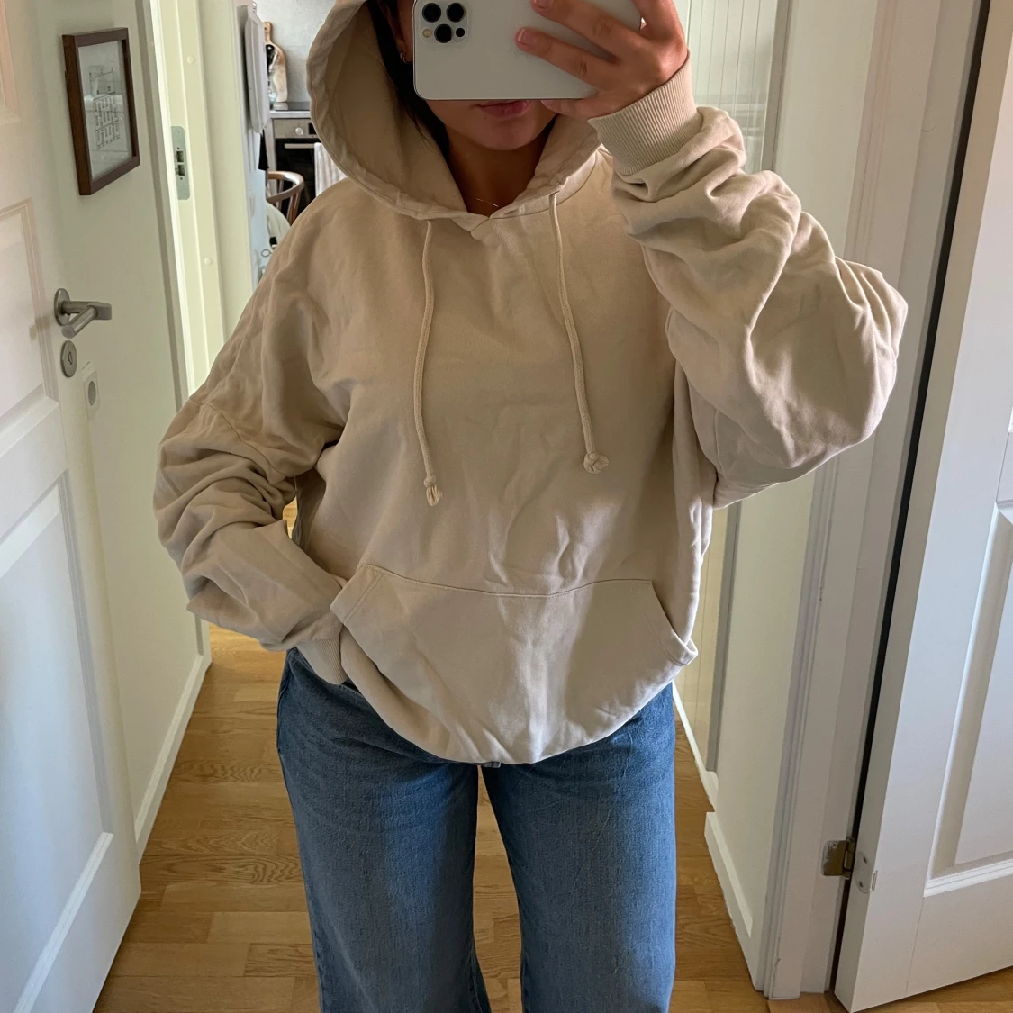 Beige hoodie