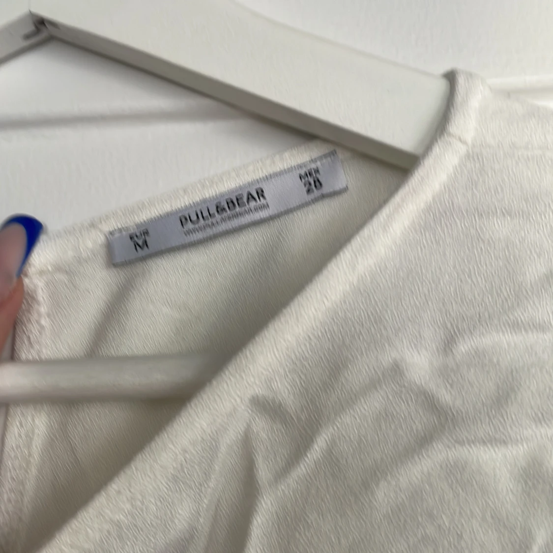 Vit blus med vida ärmar Pull&Bear - 1