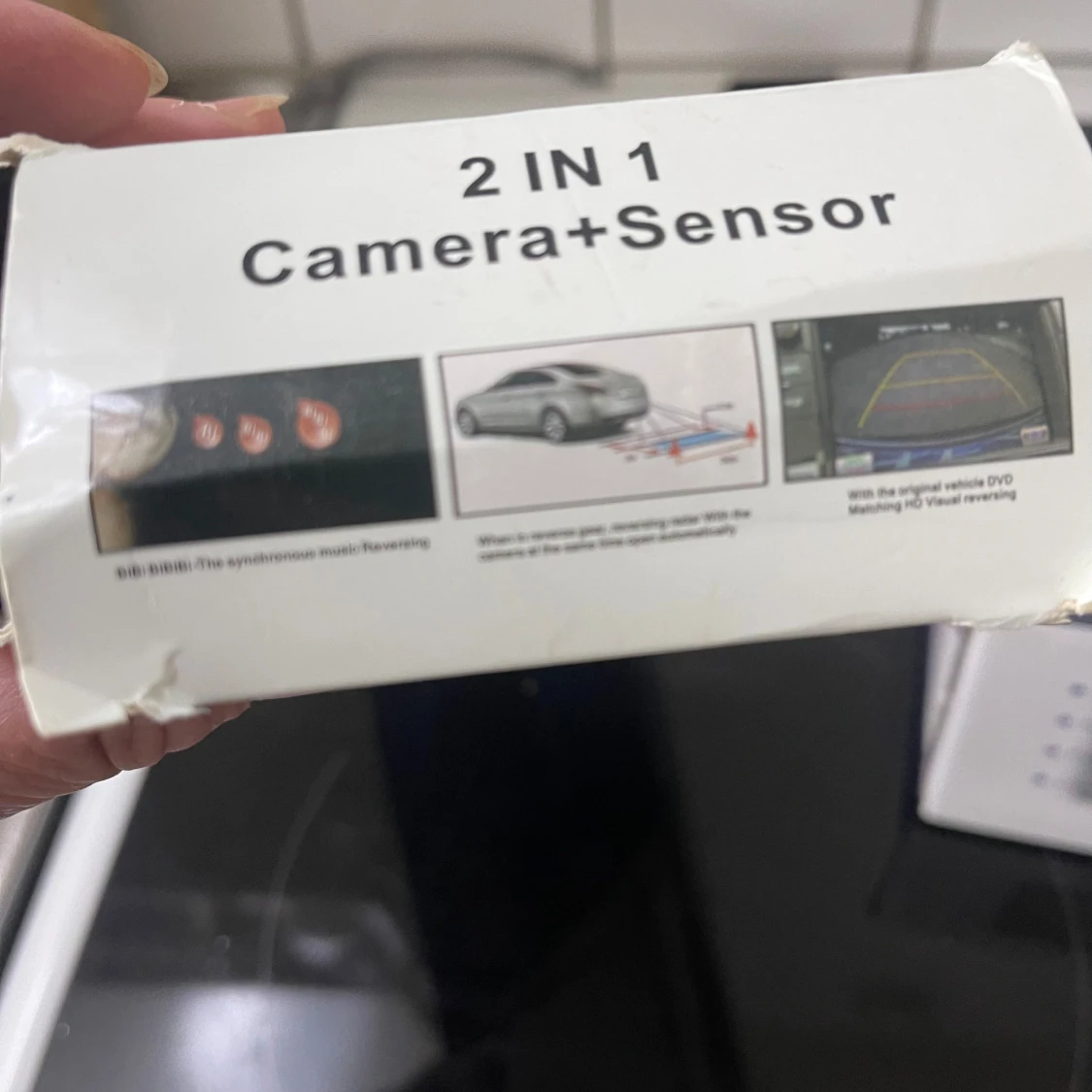 2 in 1 Video Parking Sensor & Pillow TFT LED Color Monitor - 1