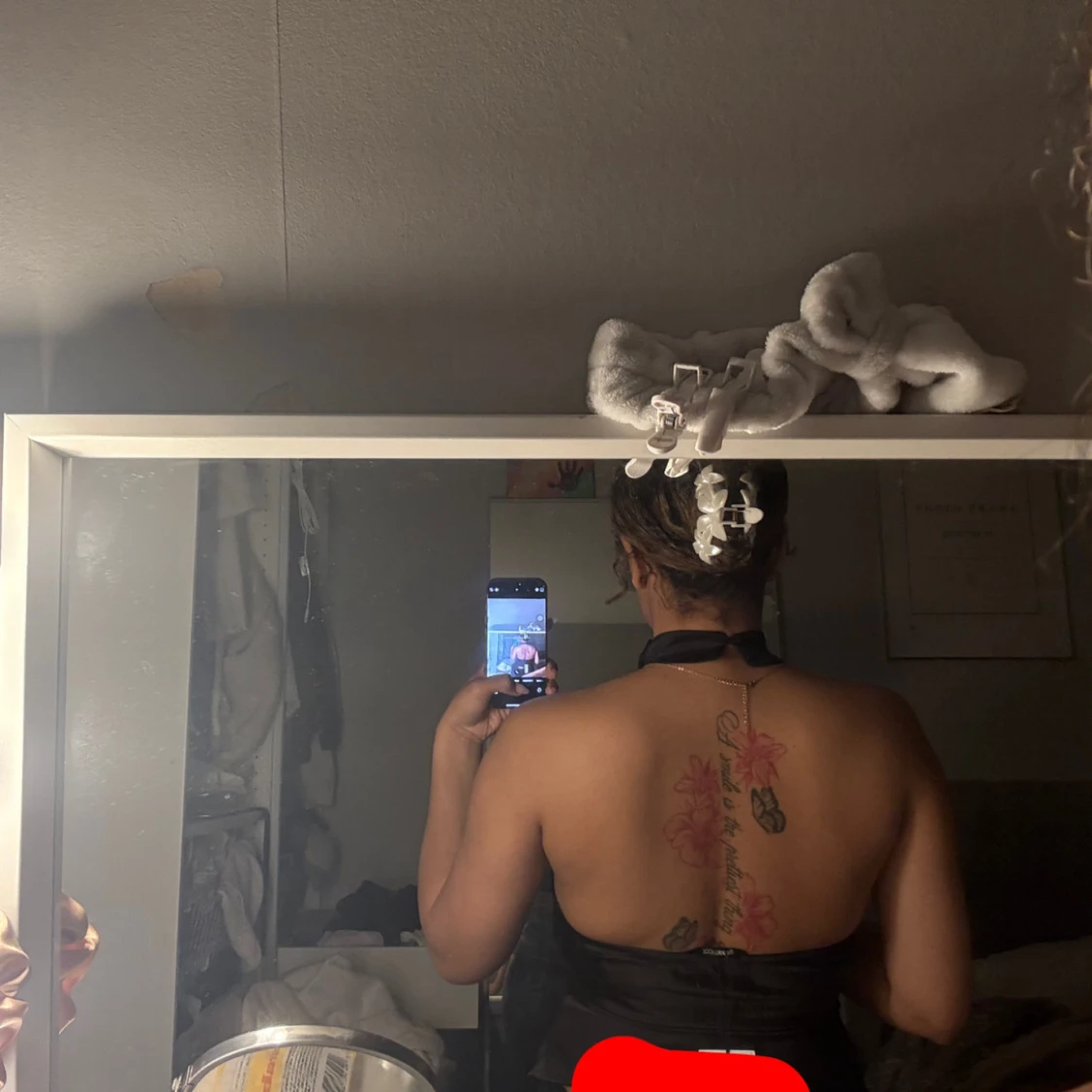 Svart halterneck top strl 34 - 1