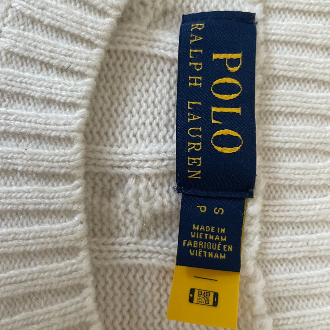 Vit kabelstickad tröja från Polo Ralph Lauren - 2