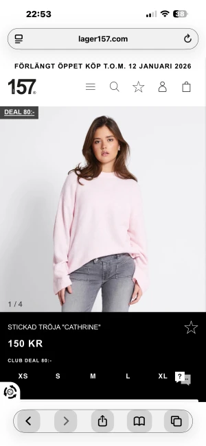 Ljusrosa stickad tröja Lager 157 - Supermjuk och oversized stickad tröja i ljusrosa från Lager 157. Aldrig använd så den kommer i nyskick🥰