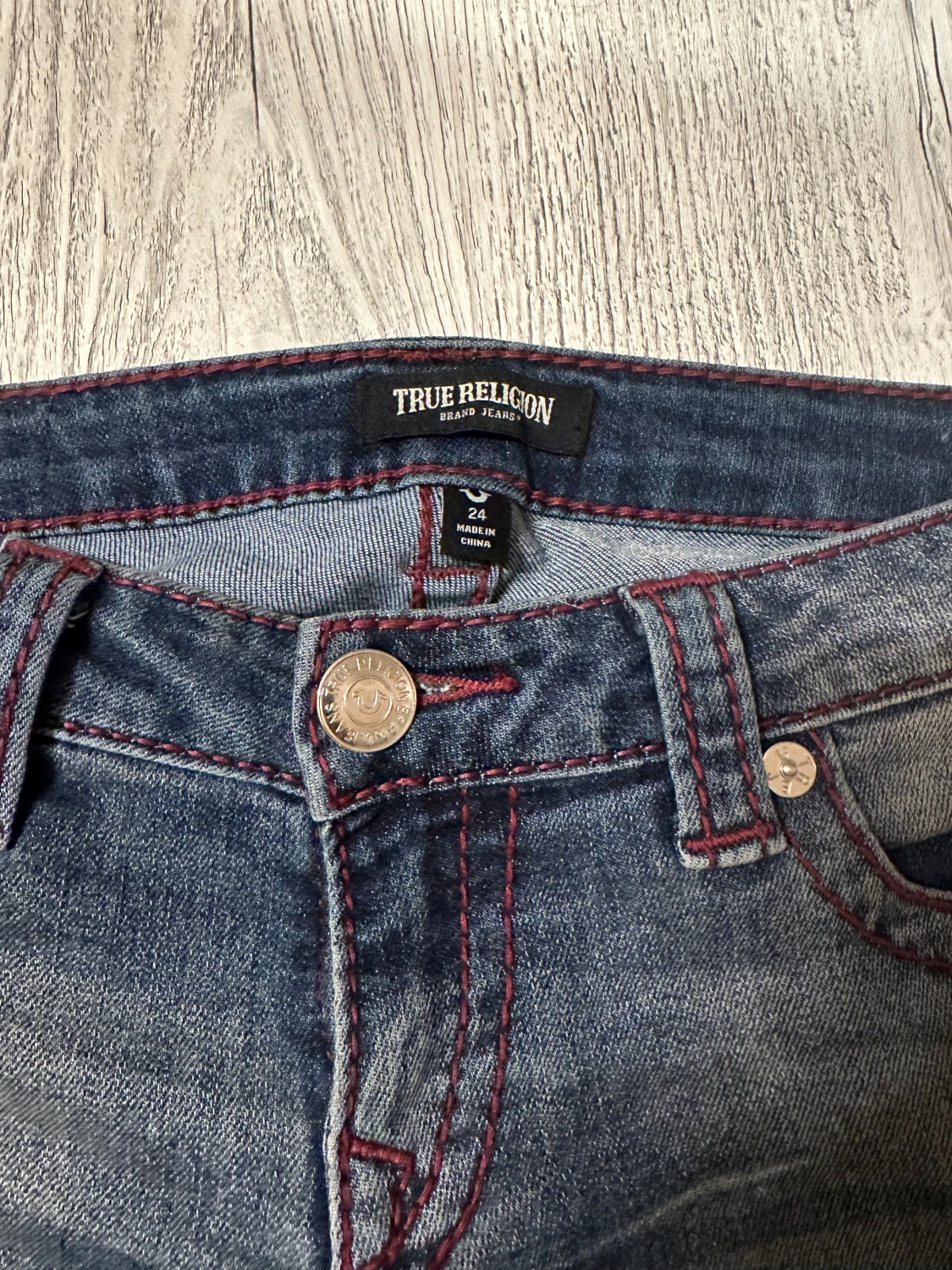True Religion blå bootcut jeans - 3