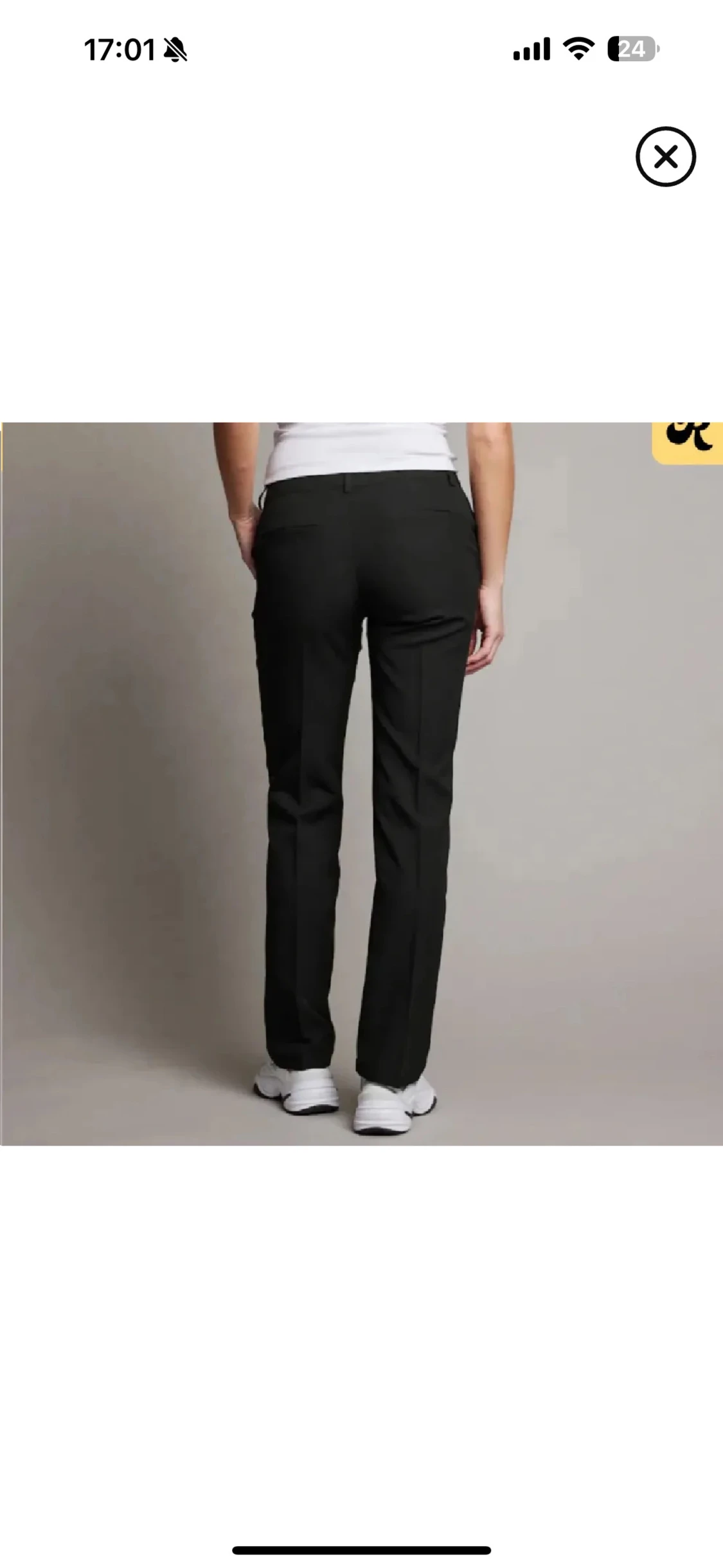 Svarta kostymbyxor med bootcut - 1