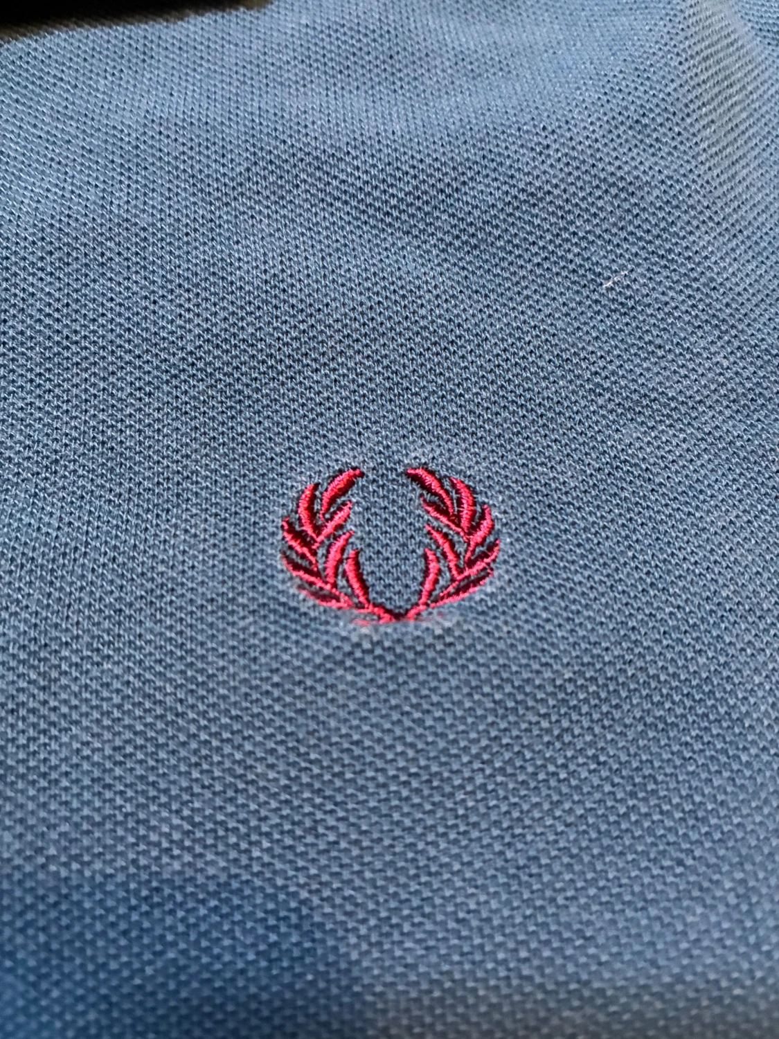 Blå Fred Perry pikétröja S - 3