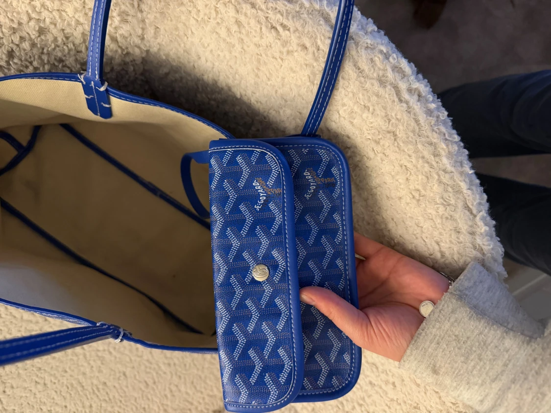 Blå Goyard väska  - 5