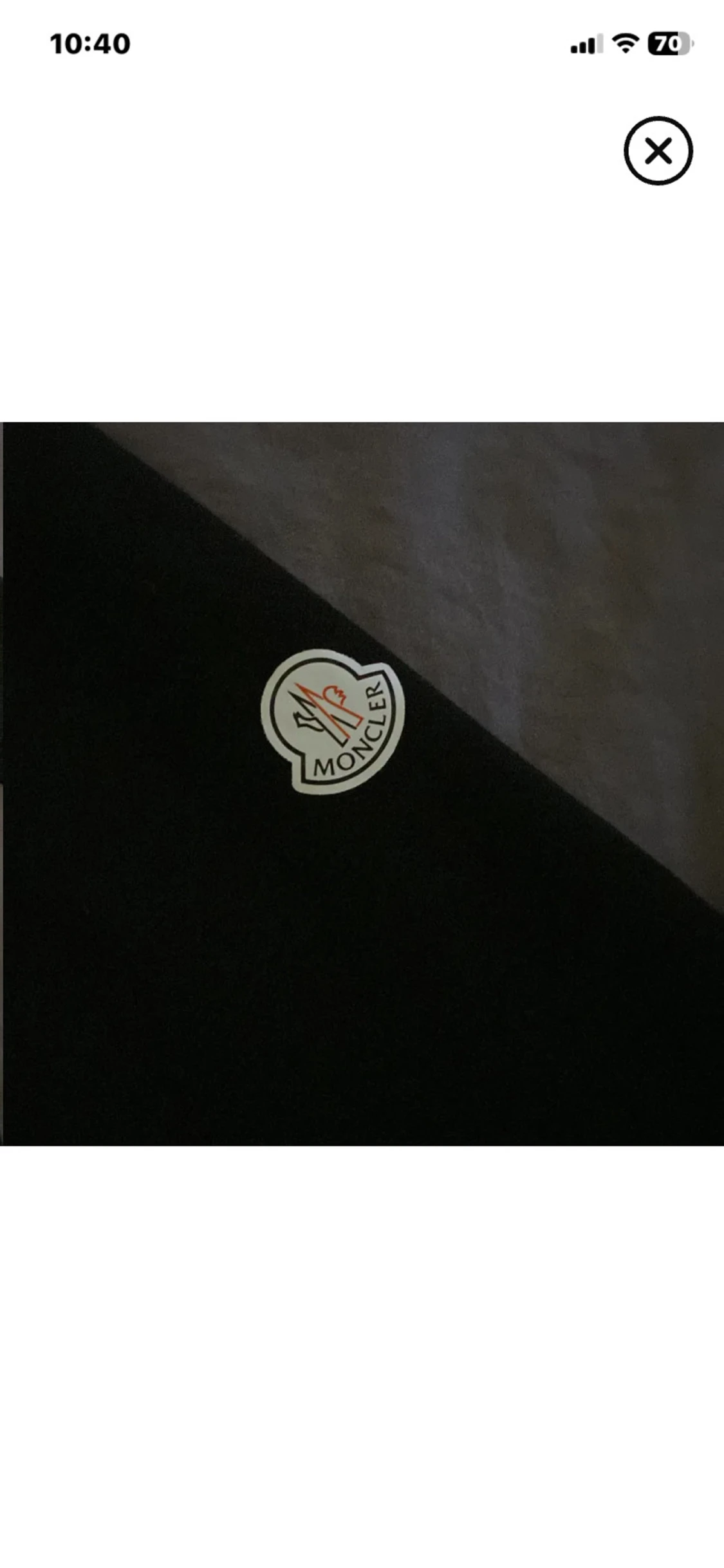 Svart Moncler sweatshirt med logga - 2