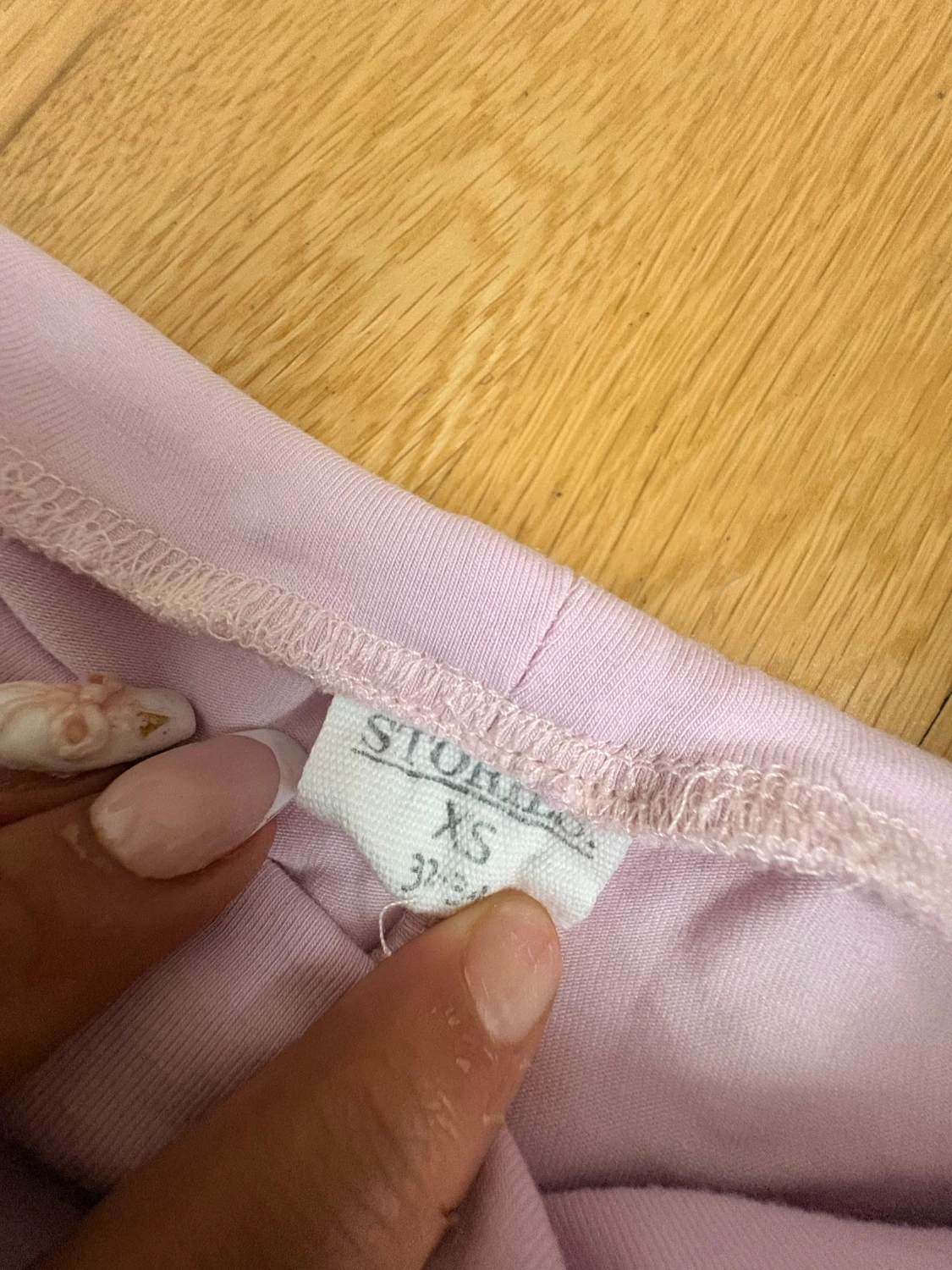 Ljusrosa bootcut byxor XS - 2