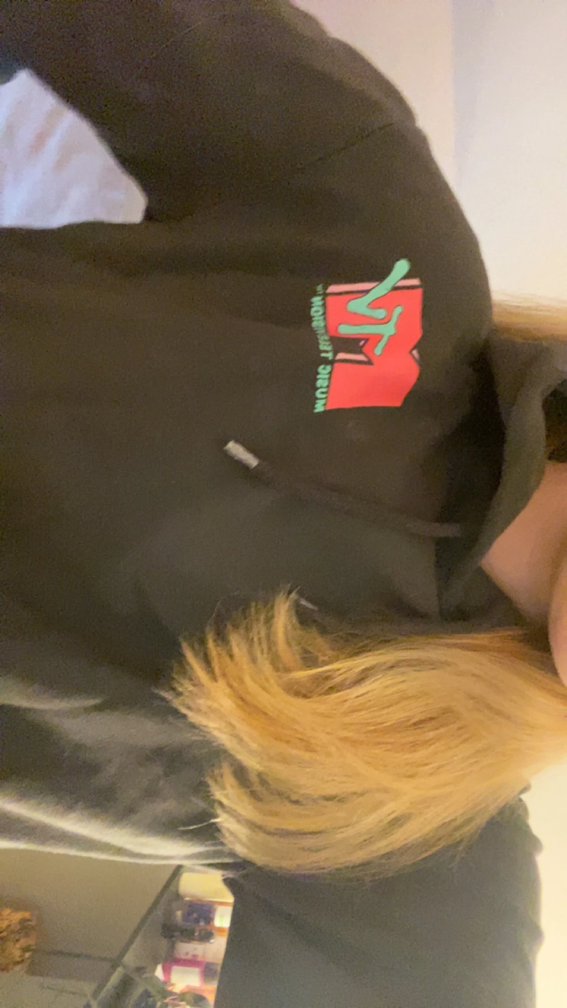 Svart cool hoodie - 2