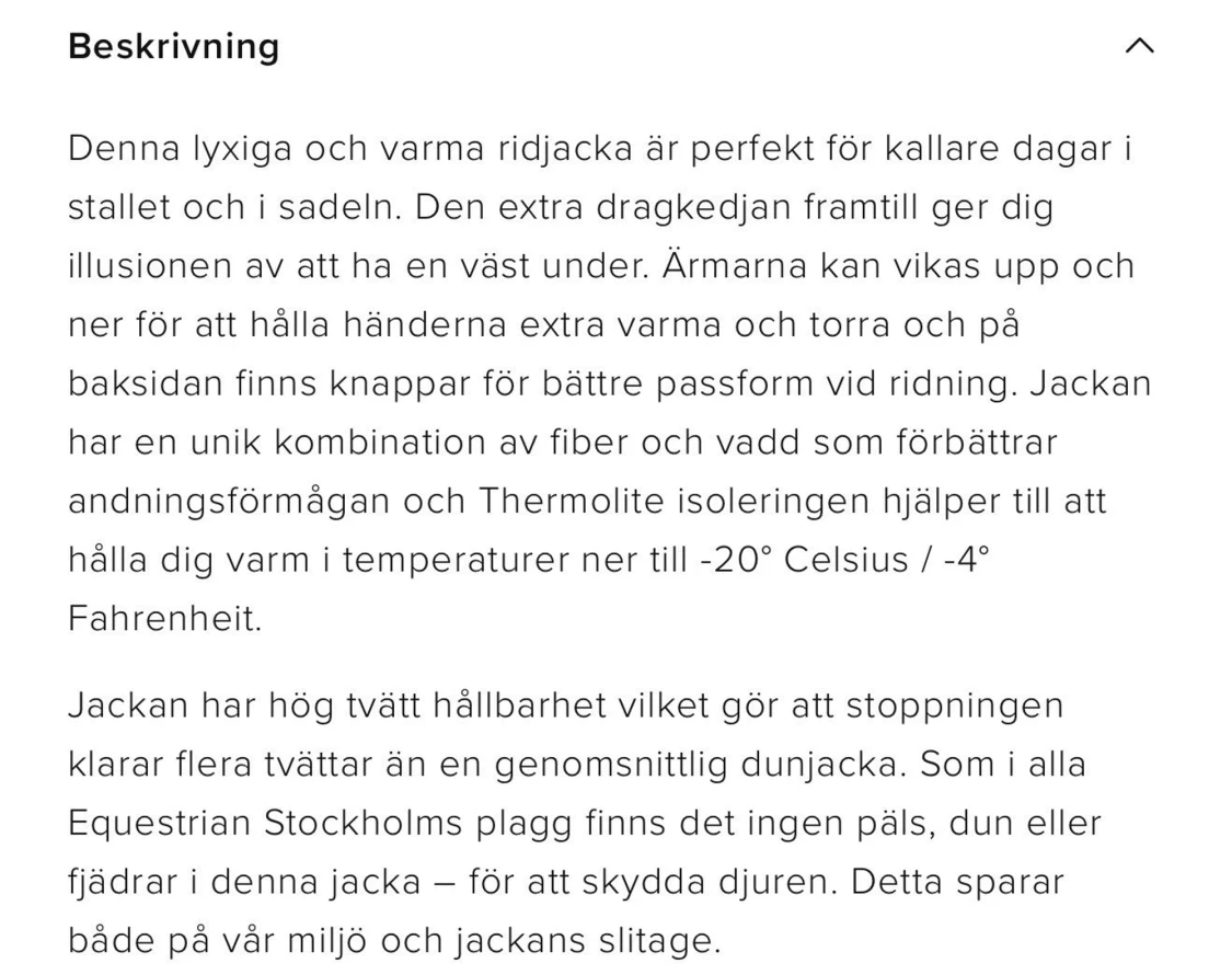 Marinblå lång dunjacka Equestrian XS - 4