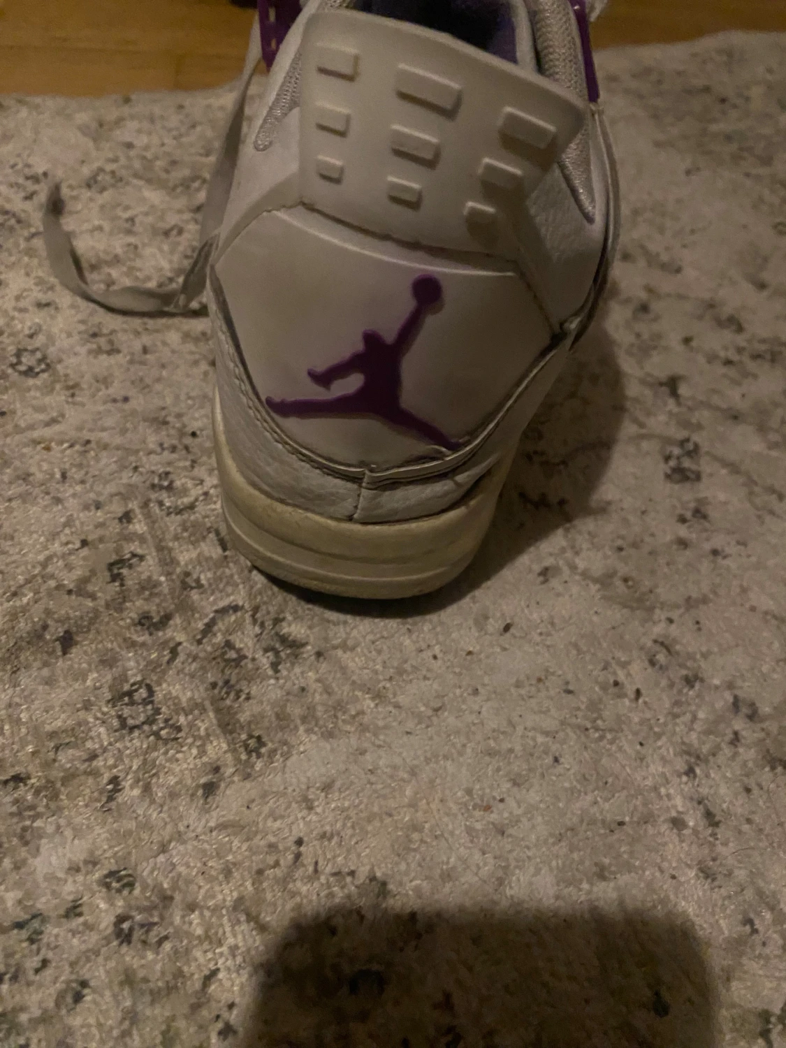 Nike Air Jordan 4 Retro vit/lila - 2