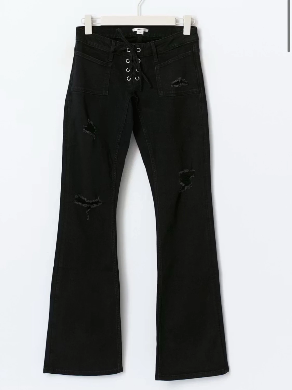 14+ pleated tie jeans Gina tricot