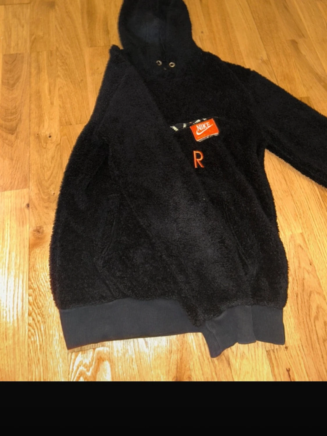 Teddy hoodie med luva och tryck från Nike - 2