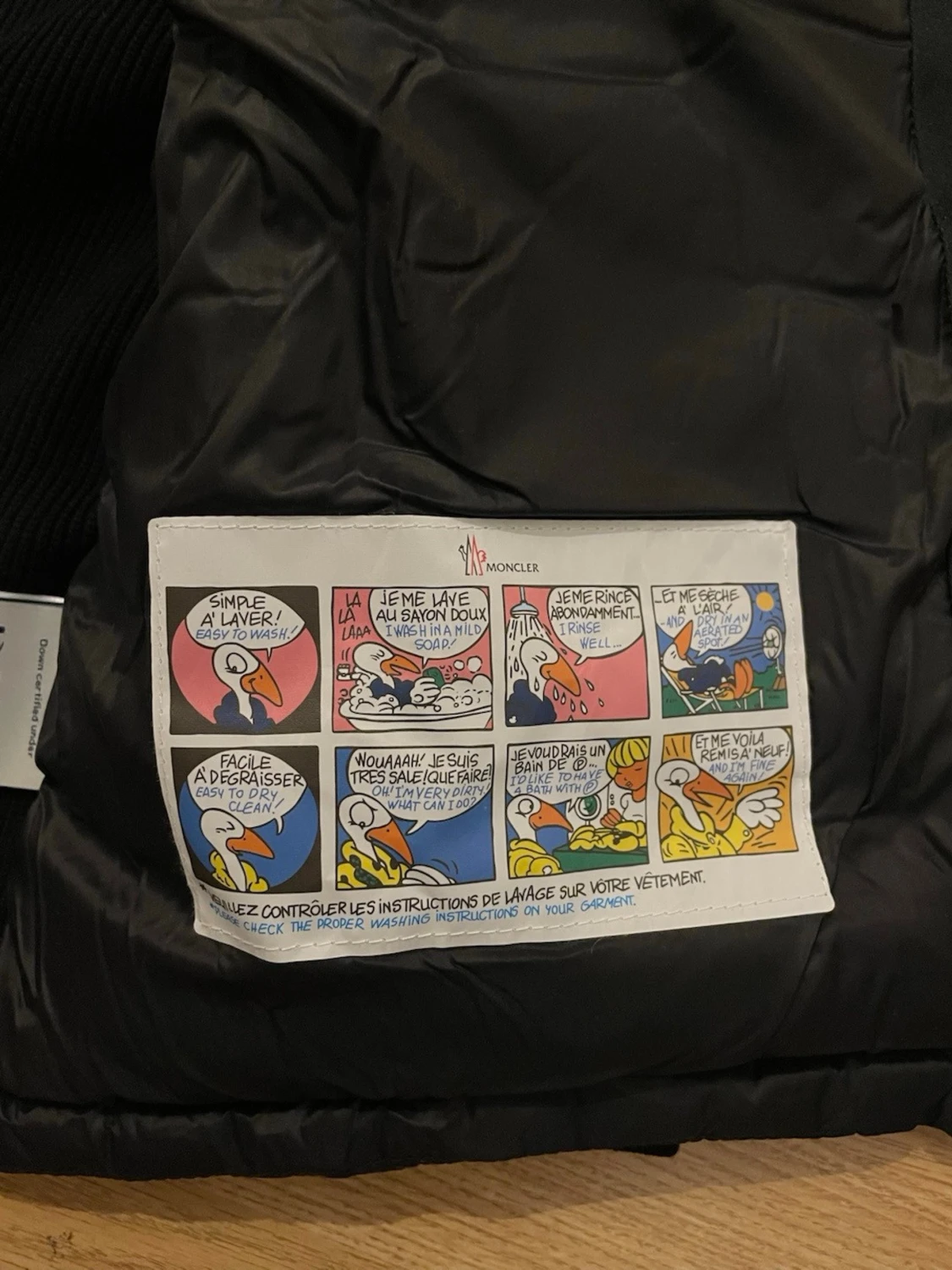 Svart Moncler cardigan  2XL passar M/L - 4
