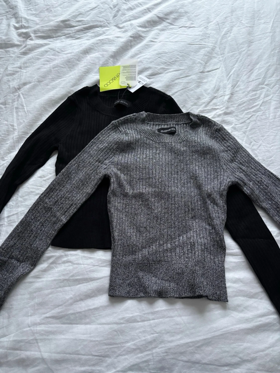 Even & Odd ribbade långärmade tröjor