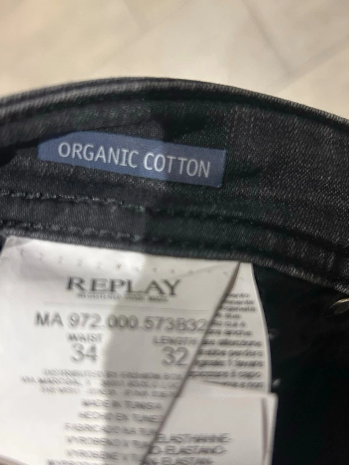 Replay Grover mörkgråa jeans straight fit - 4