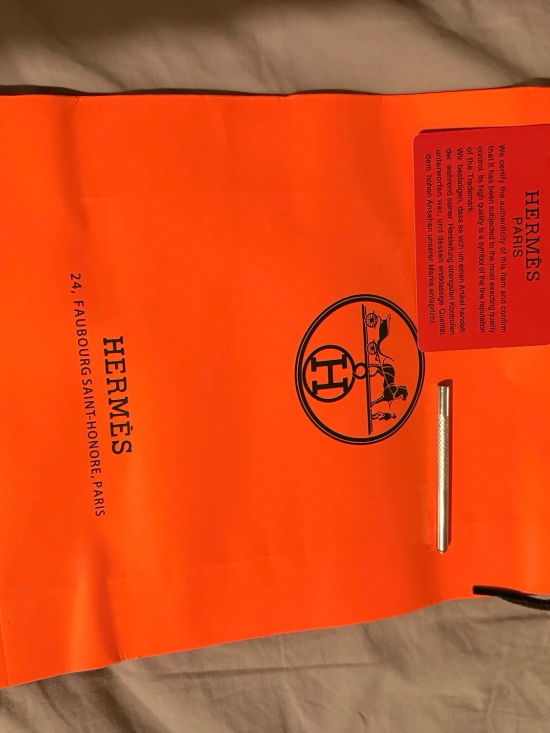 Hermè’s vändbart bälte blå/svart