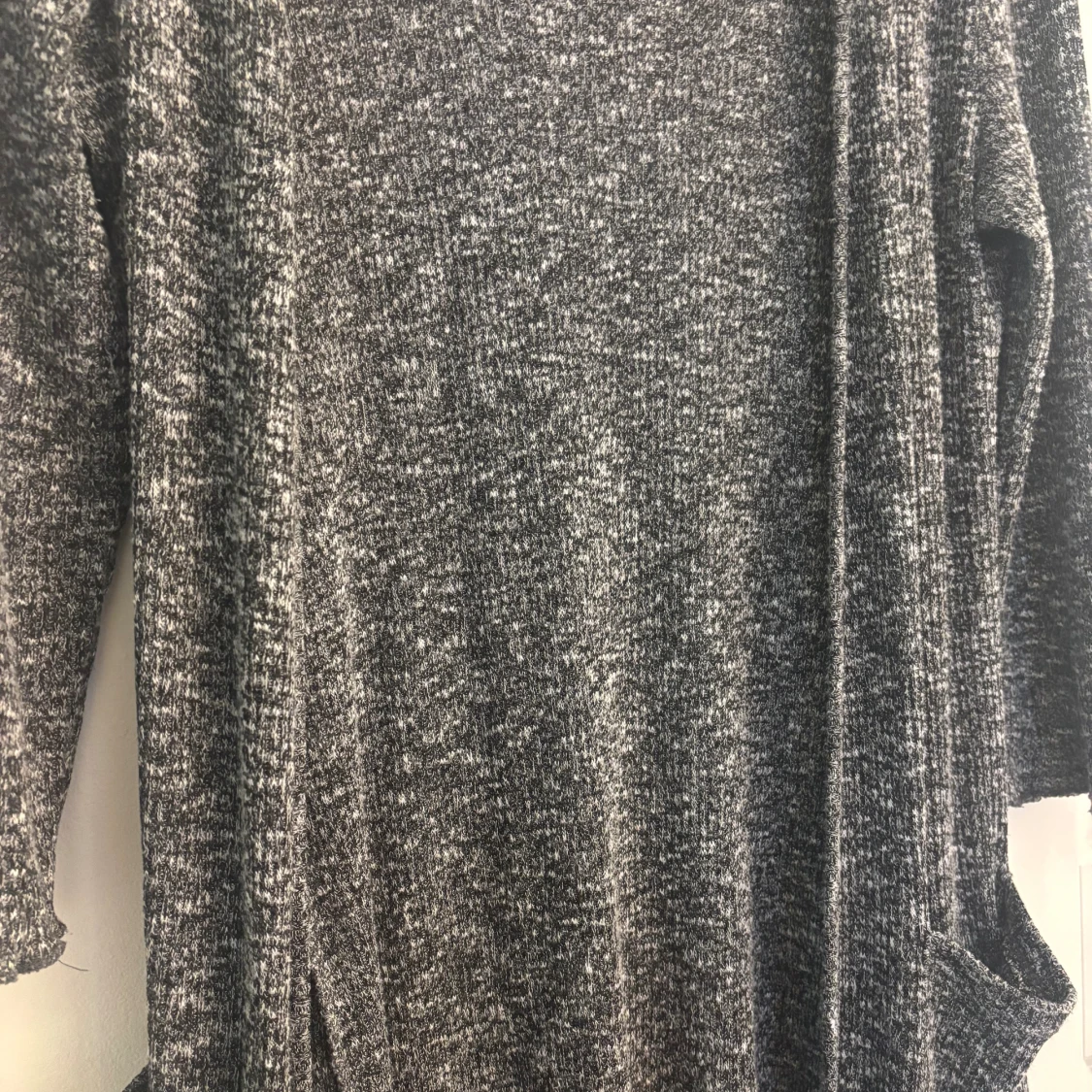 Mörkgrå lång kofta - 1