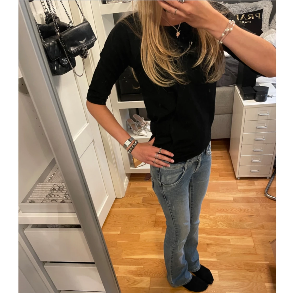 Lågmidjade bootcut jeans - 1