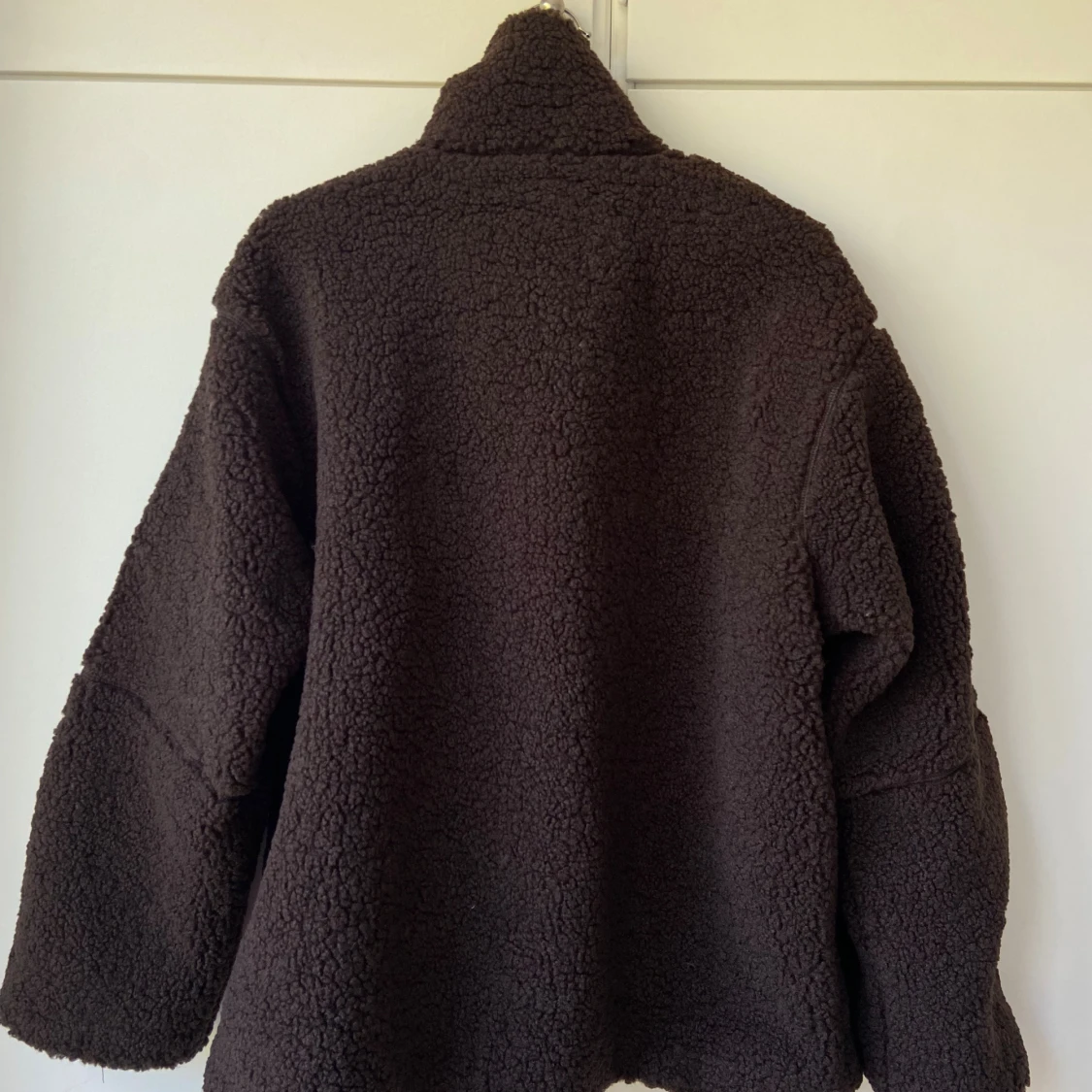 Brun teddyjacka från H&M, storlek M - 2