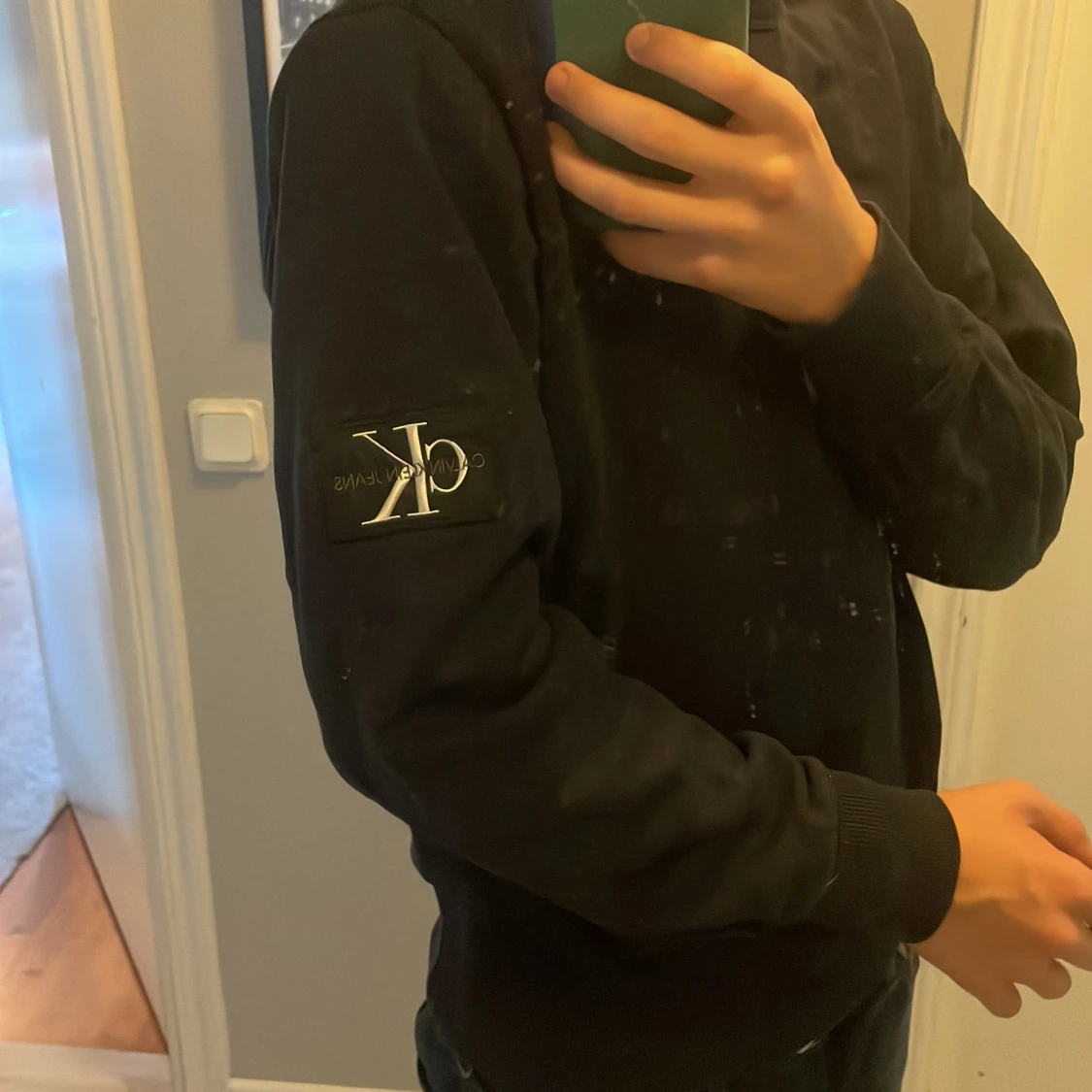 Marinblå sweatshirt från Calvin Klein - 2