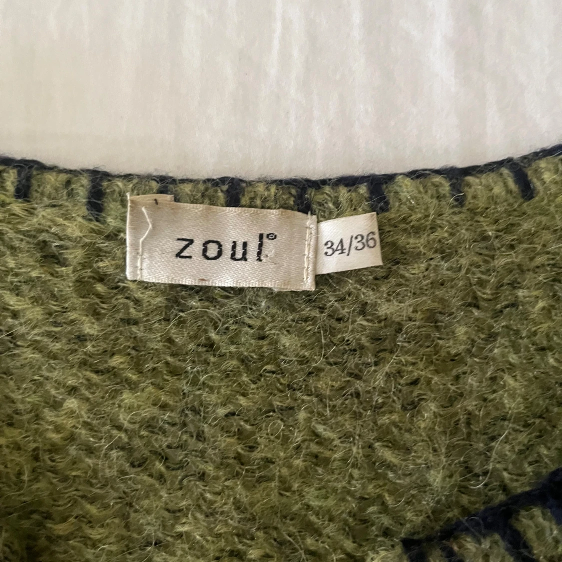 Grön stickad mohair kofta från Zoul - 3