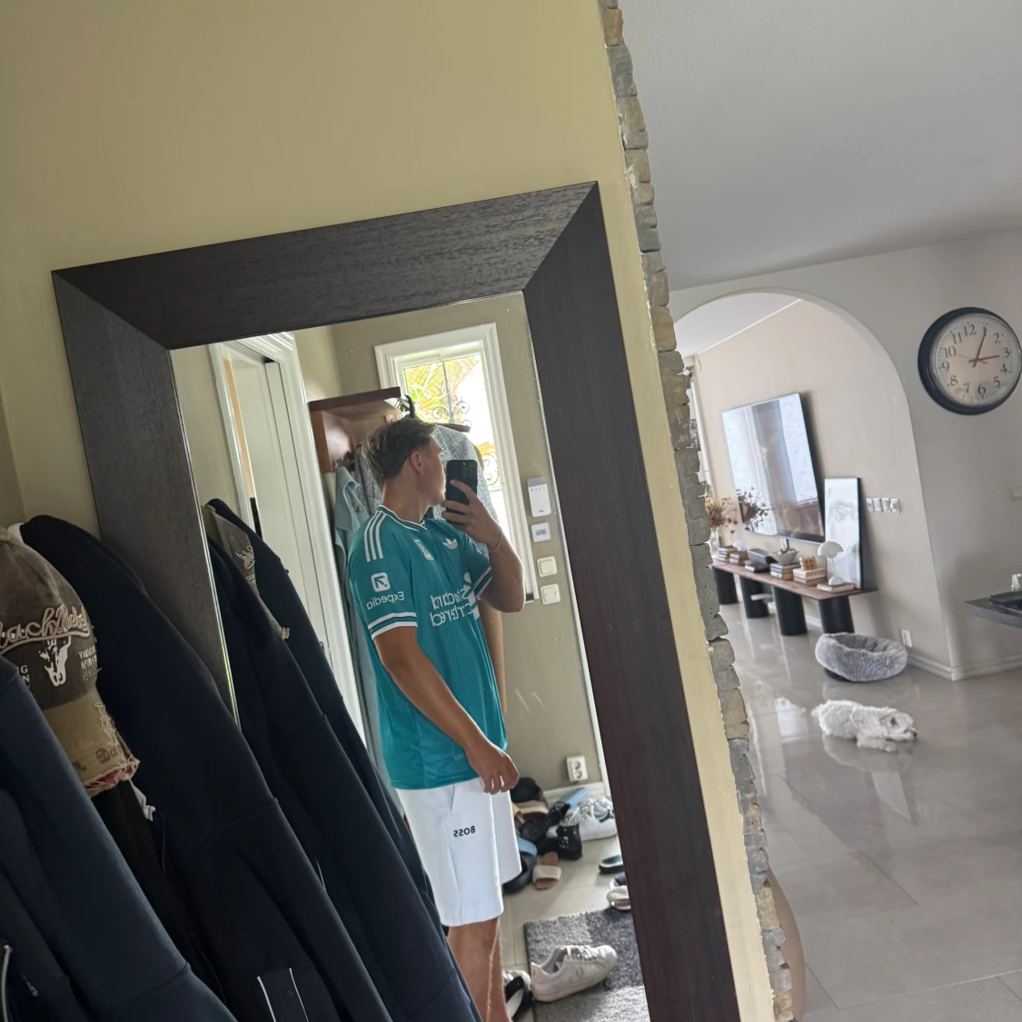 Liverpool Salah bortatröja turkos - 3