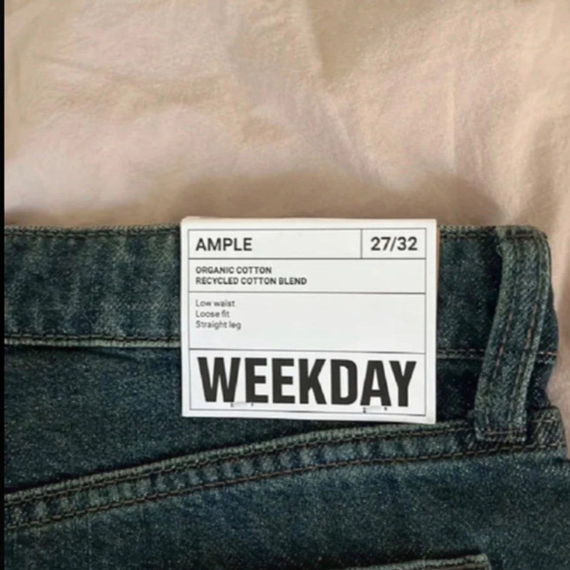 Weekday Ample wide jeans blå - 3